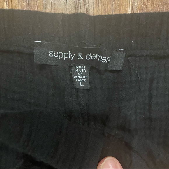 Supply and Demand Black Pants - Picture 2 of 2
